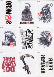 2015 Sons of Anarchy Seasons 4 & 5 Temporary Tattoos Chase Card Set TT10-18 - TvMovieCards.com