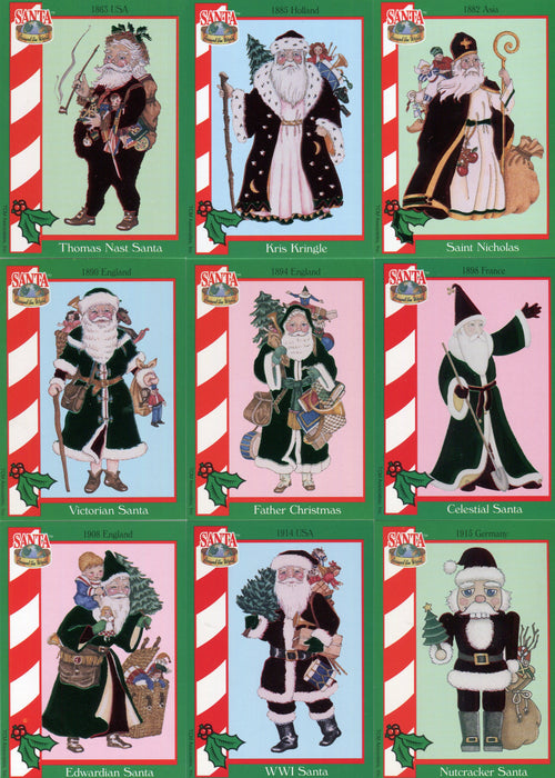 1995 Santa Around the World Series 1 Premier Foil Stamped Chase Card Set F1-12 - TvMovieCards.com