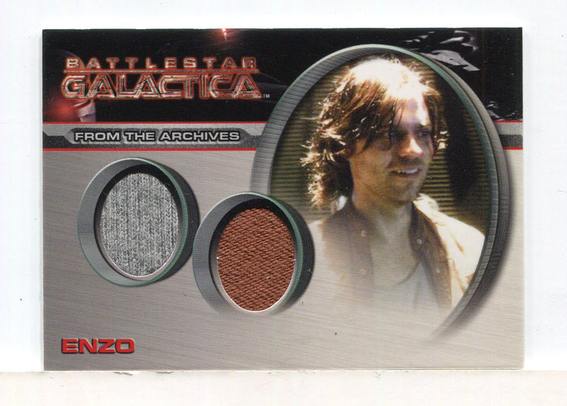Battlestar Galactica Season Four Dual Costume Card DC19 Enzo - TvMovieCards.com