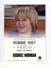 Bionic Collection The Bionic Woman Robbie Rist Autograph Card - TvMovieCards.com