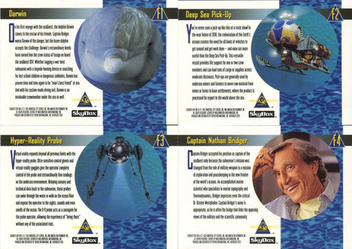SeaQuest DSV Foil Chase Card Set F1 thru F4 Skybox 1993 - TvMovieCards.com
