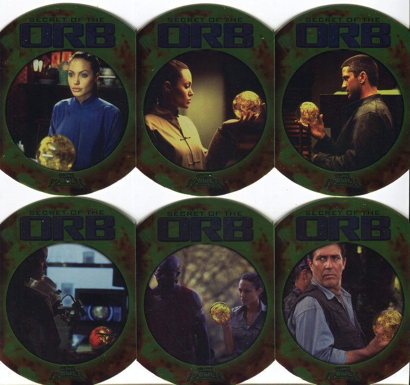 2003 Tomb Raider Cradle of Life Secret of the Orb Die-Cut Foil Chase Card Set (6 - TvMovieCards.com