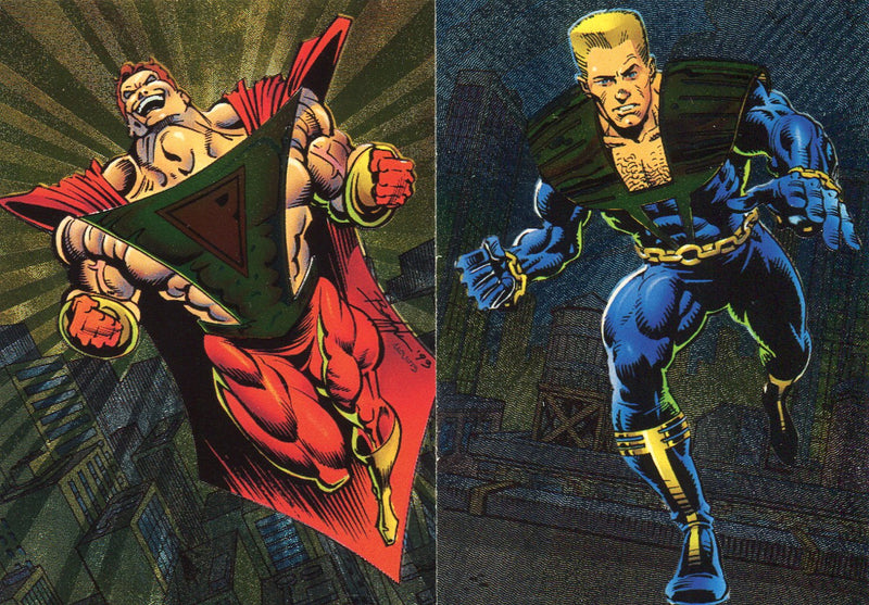 1993 Ultraverse Series 1 Ultraverse Ultra Tech Chase Card Set U1 - U2 Skybox - TvMovieCards.com