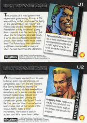 1993 Ultraverse Series 1 Ultraverse Ultra Tech Chase Card Set U1 - U2 Skybox - TvMovieCards.com