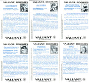 Unity: Time Is Not Absolute Valiant Rookies Chromium Chase Card Set (6) Cards - TvMovieCards.com