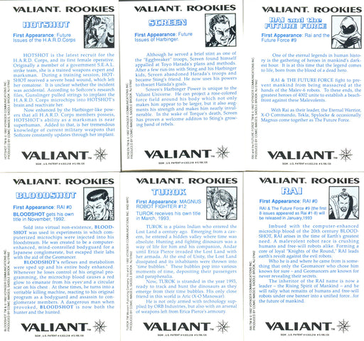 Unity: Time Is Not Absolute Valiant Rookies Chromium Chase Card Set (6) Cards - TvMovieCards.com