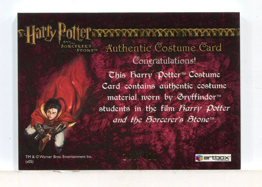 Harry Potter Sorcerer's Stone Gryffindor Students Costume Card HP #260/460 - TvMovieCards.com