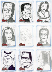 Munsters (2005) Autograph Sketch Card Lot 9 Cards - TvMovieCards.com