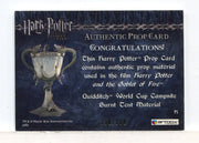 Harry Potter Goblet Fire Burnt Tent Prop Card HP P5 #130/290 - TvMovieCards.com