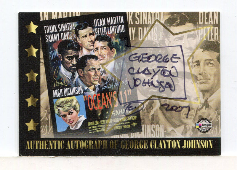 Classic Vintage Movie Posters 1 George Clayton Johnson Autograph Card Breygent - TvMovieCards.com