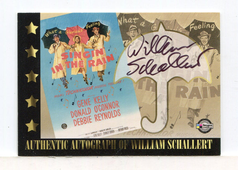 Classic Vintage Movie Posters 1 William Schallert Autograph Card Breygent - TvMovieCards.com