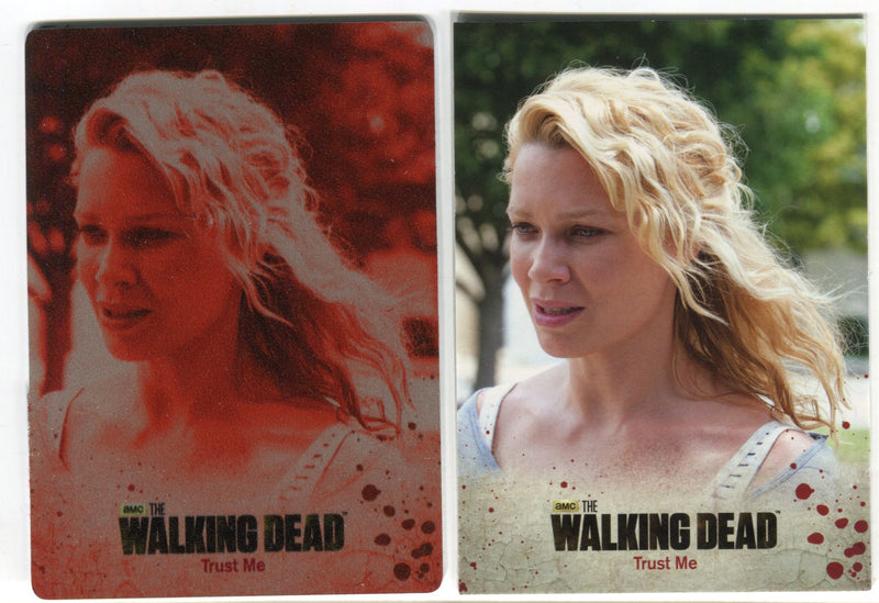 Walking Dead Season 3 Part 2 Red Metal Variant 1/1 Card #14 Trust Me - TvMovieCards.com