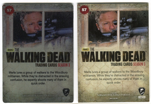 Walking Dead Season 3 Part 2 Red Metal Variant 1/1 Card #57 Making It Count - TvMovieCards.com