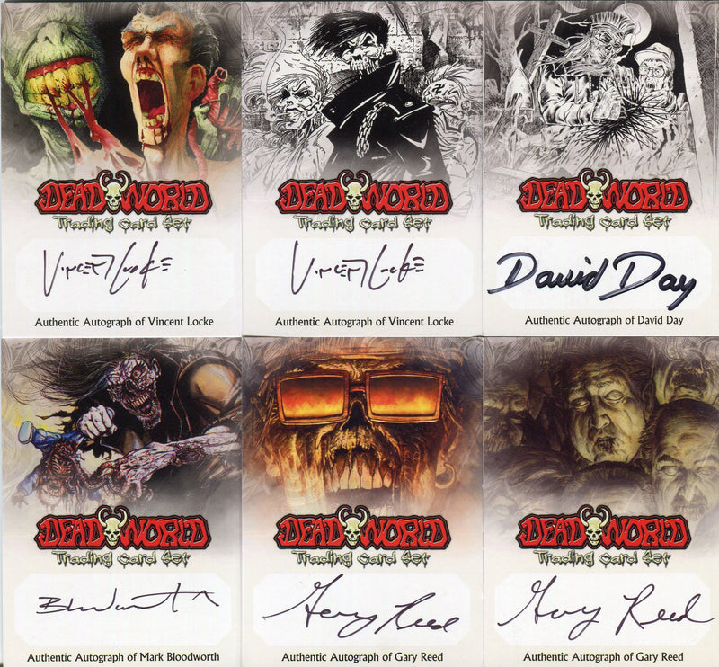 Dead World Z Card Autograph Card Set 6 Z Cards Breygent DEADWORLD - TvMovieCards.com