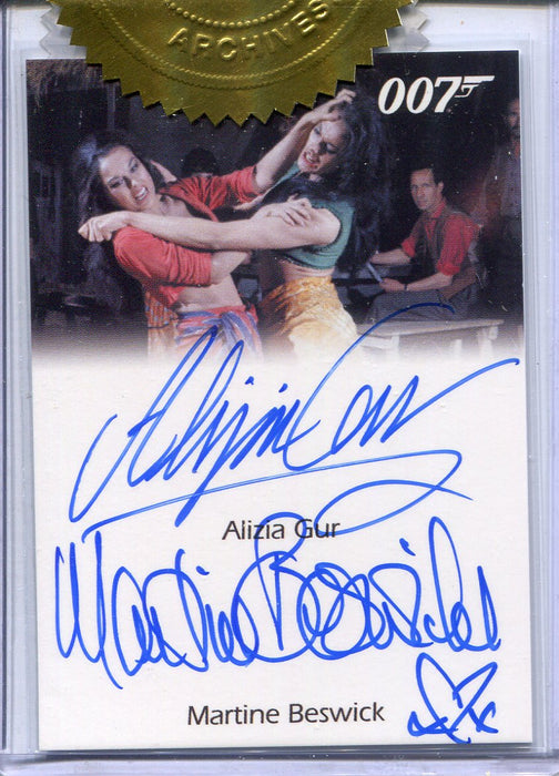 James Bond Archives Spectre Alizia Gur & Martine Beswick Dual Autograph Card - TvMovieCards.com