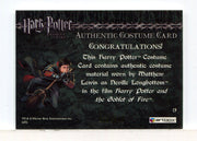 Harry Potter Goblet Fire Neville's Pajamas Costume Card HP C9 #068/900 - TvMovieCards.com