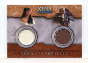 Xena Beauty and Brawn Xena & Gabrielle Double Costume Card DC4 (Tan) - TvMovieCards.com