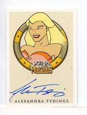 Xena & Hercules Animated Adventures Alexandra Tydings Aphrodite Autograph Card - TvMovieCards.com