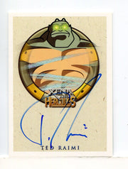 Xena & Hercules Animated Adventures Ted Raimi Crius Autograph Card - TvMovieCards.com