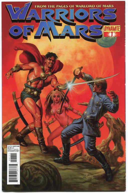 Warriors of Mars #1 Cover Joe Jusko Dynamite 2012 VF/EX - TvMovieCards.com