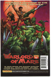 Warlord of Mars #1 J Scott Campbell Negative Variant Cover Dynamite Oct 2010 VF/ - TvMovieCards.com