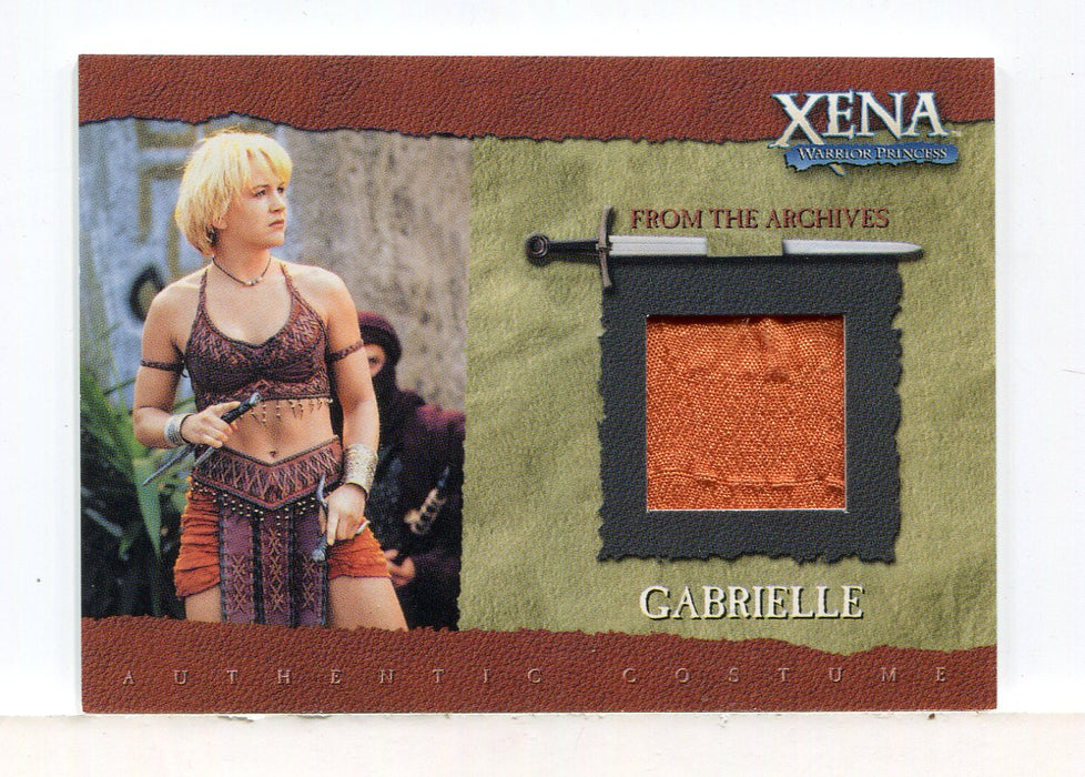 Xena Commemorative Renee O'Connor as Gabrielle Limited Costume Card GC3 - TvMovieCards.com