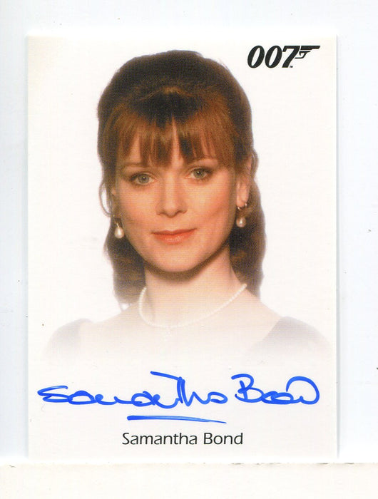 James Bond Archives 2015 Edition Samantha Bond Autograph Card - TvMovieCards.com