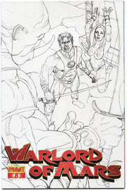 Warlord of Mars #8 Joe Jusko Black Sketch Variant Cover Dynamite 2011 VF/EX - TvMovieCards.com