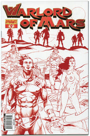 Warlord of Mars #9 Stephen Sadowski Red Sketch Variant Cover Dynamite 2011 VF/EX - TvMovieCards.com