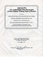 Joe Jusko Edgar Rice Burroughs Collection Limited Edition Set 1994-95 #31 of 35 - TvMovieCards.com