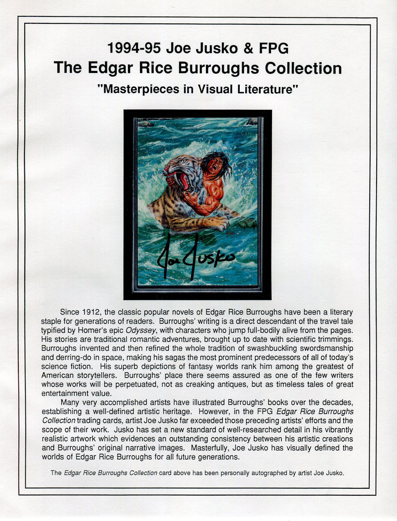 Joe Jusko Edgar Rice Burroughs Collection Limited Edition Set 1994-95 #31 of 35 - TvMovieCards.com