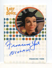 Lost in Space Complete Francine York as Niolani Autograph Card - TvMovieCards.com