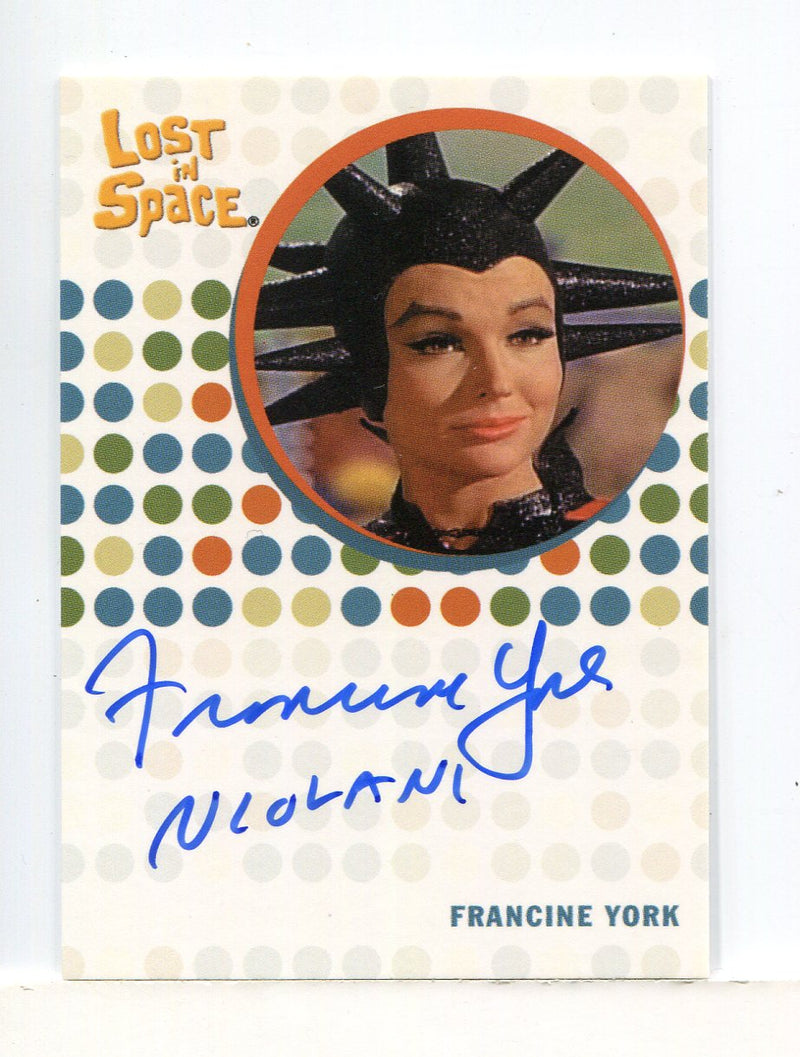 Lost in Space Complete Francine York as Niolani Autograph Card - TvMovieCards.com