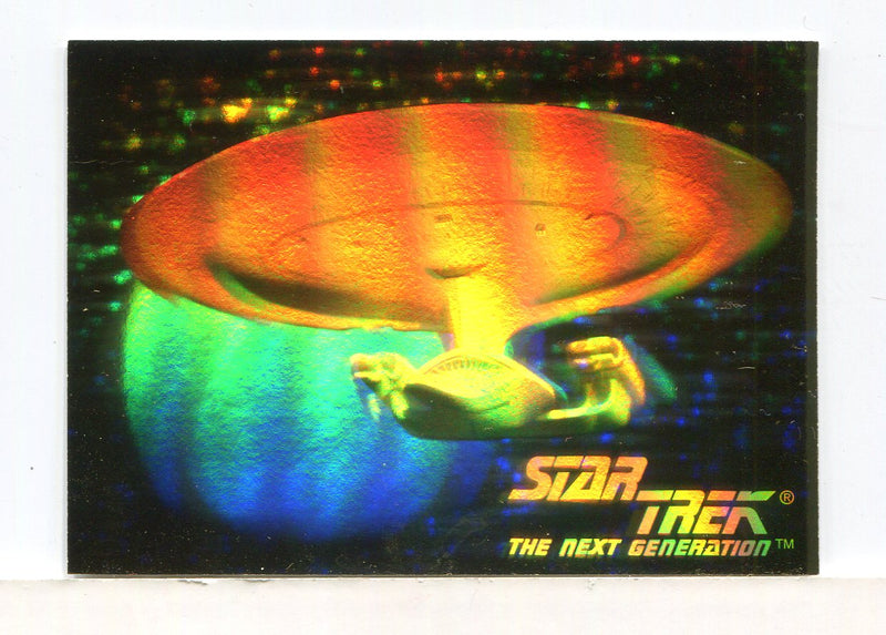 Star Trek Next Generation TNG Inaugural Mail-In Gold Hologram Chase Card 05H - TvMovieCards.com