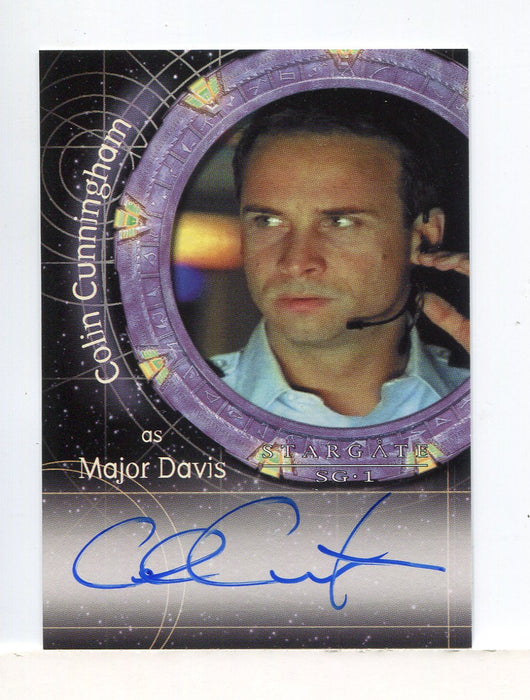 Stargate SG-1 Season Four Colin Cunningham as Major Davis Autograph Card A17 - TvMovieCards.com