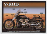 2005 V-Rod VRSCB Harley Davidson Motorcycles Accessories Spec Sheet Dealer Card - TvMovieCards.com