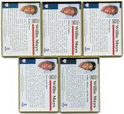 1995 Metallic Impressions Willie Mays 5 Card Set Cooperstown Collection - TvMovieCards.com
