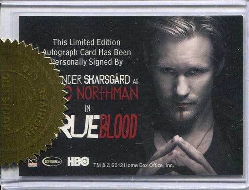 True Blood Premiere Edition Dealer Incentive Alexander Skarsgard Autograph Card - TvMovieCards.com