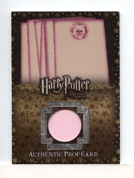 Harry Potter Order Phoenix Update Stationary Prop Card P6 HP #170/450 - TvMovieCards.com