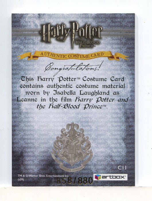 Harry Potter Half Blood Prince Update Leanne Costume Card HP C11 #858/880 - TvMovieCards.com