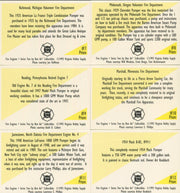 1993 Fire Engines Series 2 Prism Chase Card Set #7 thru #12 - TvMovieCards.com