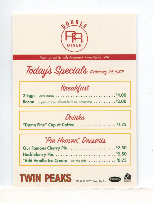 Twin Peaks: The Log Lady Chronicles Case Topper Chase Card Rittenhouse 2025 - TvMovieCards.com