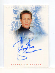 First Wave Sebastian Spence as Cade Foster Autograph Card A1 - TvMovieCards.com