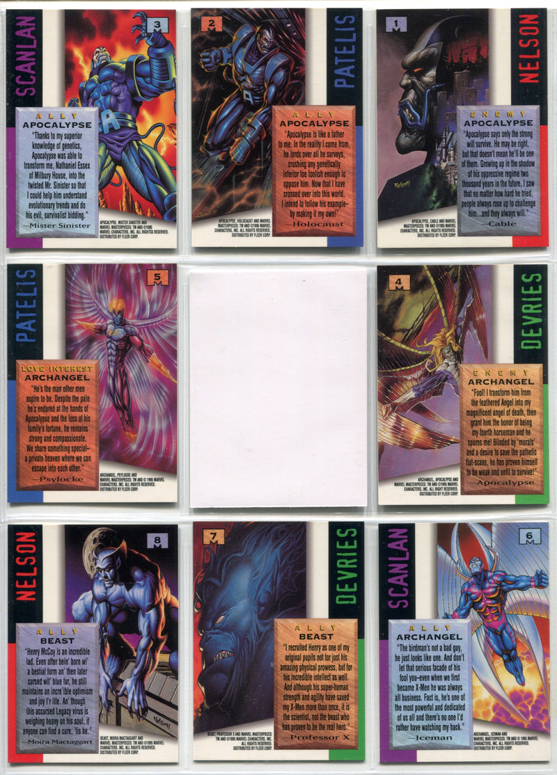 1995 Marvel Masterpieces Series 4 Multi-Foil E-Motion Signature Series Set 150/1 - TvMovieCards.com
