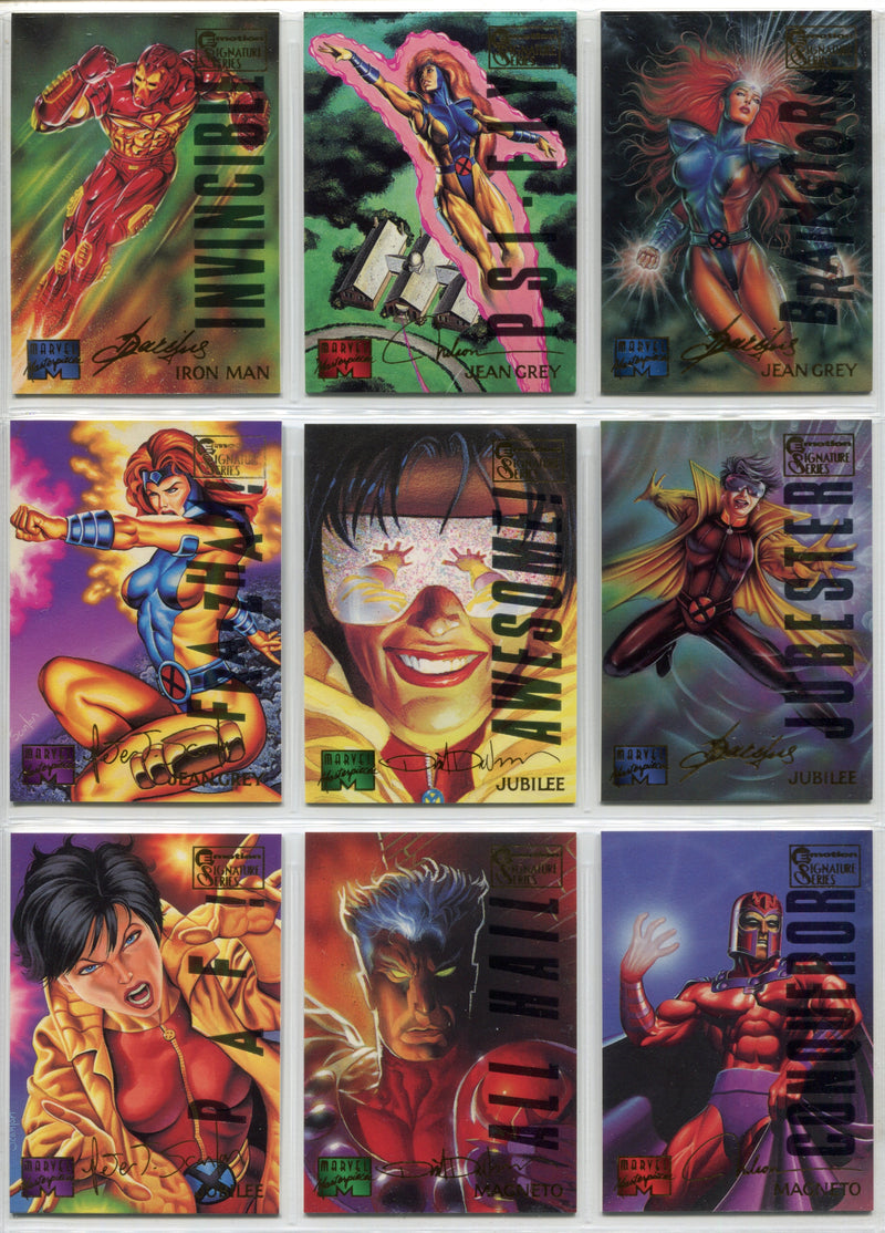 1995 Marvel Masterpieces Series 4 Multi-Foil E-Motion Signature Series Set 150/1 - TvMovieCards.com