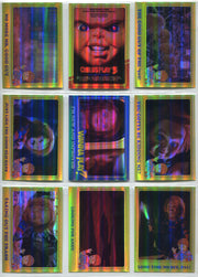 2018 Fright Rags Child's Play Chucky Complete Parallel Rainbow Foil Set 78/78 - TvMovieCards.com