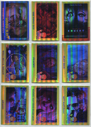 2018 Fright Rags Child's Play Chucky Complete Parallel Rainbow Foil Set 78/78 - TvMovieCards.com