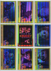 2018 Fright Rags Child's Play Chucky Complete Parallel Rainbow Foil Set 78/78 - TvMovieCards.com