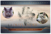 CZX Outlander Season 5 OS-DRSA Oversized Dual Pawtograph Dui & Sybil Card - TvMovieCards.com