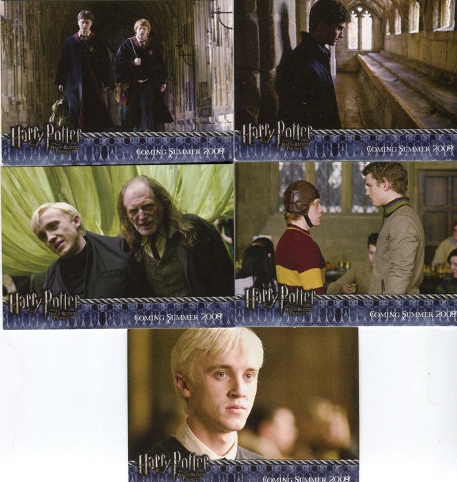 Harry Potter and the Half Blood Prince Promo Card Set 5 Cards P1 - P5 Artbox - TvMovieCards.com